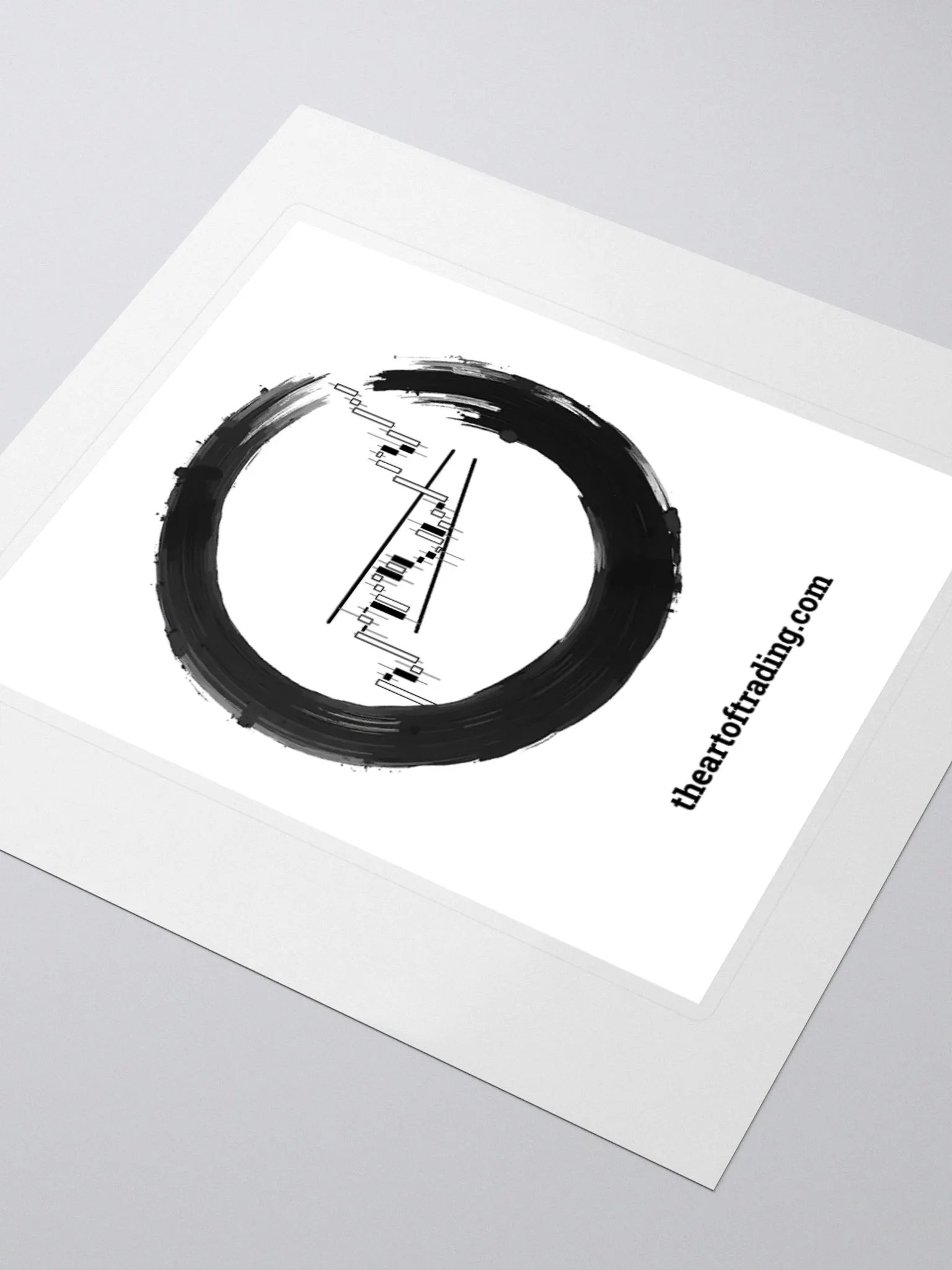 The Art of Trading Sticker (White) product image (7)