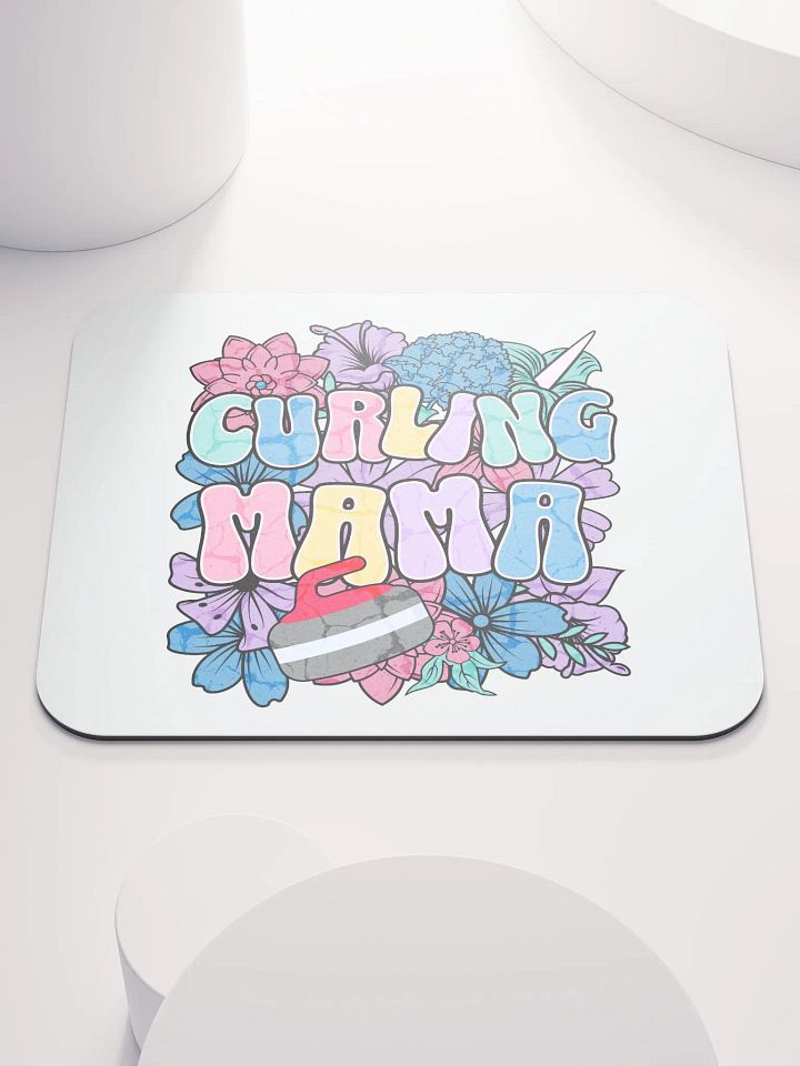 Curling Mama Floral Mouse Pad product image (1)