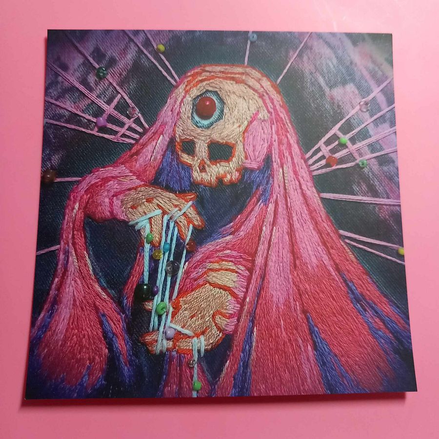 Dreamweaver Skull Embroidery Print product image (3)
