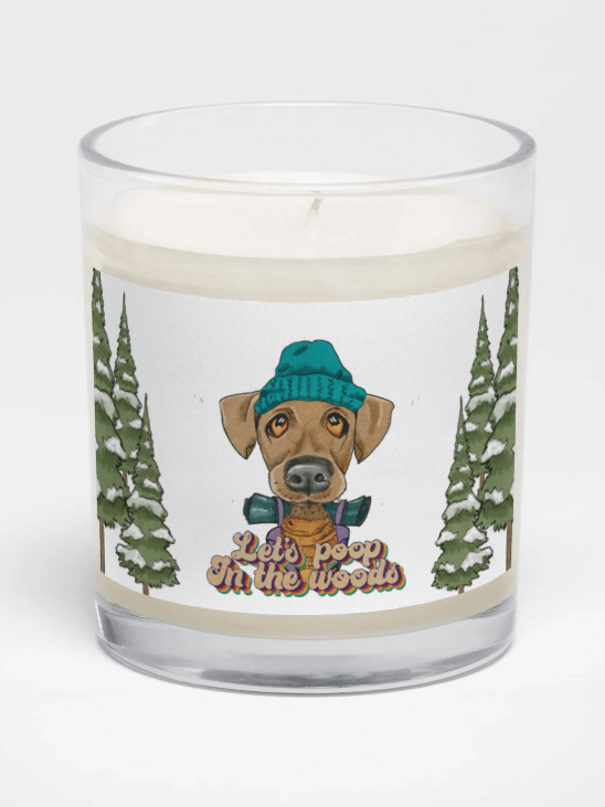 Camping Dog Candle - Let's Poop in the Woods product image (2)