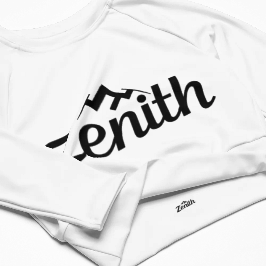 Zenith Women's White Long Sleeve Crop Top product image (6)