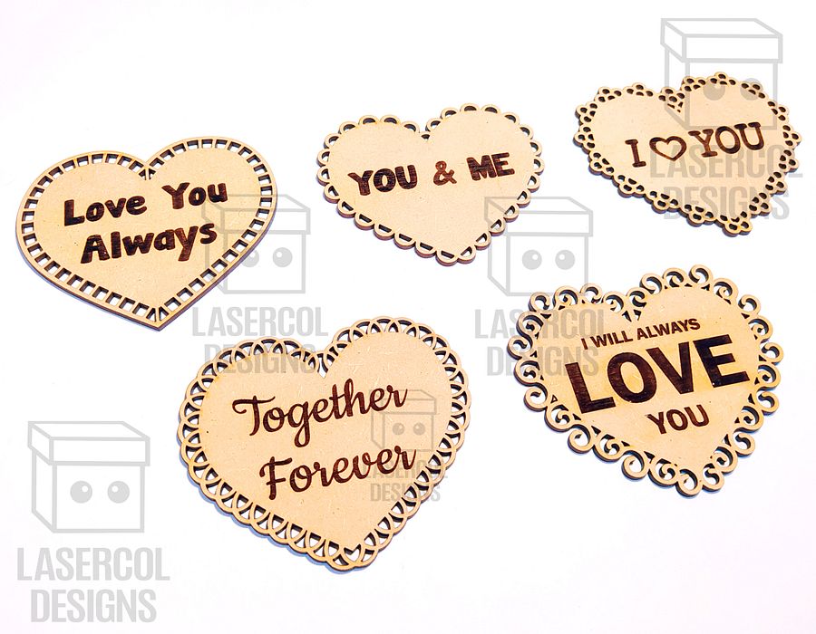 Hearts Cut Outs Set 2 - Laser Cut Files product image (2)