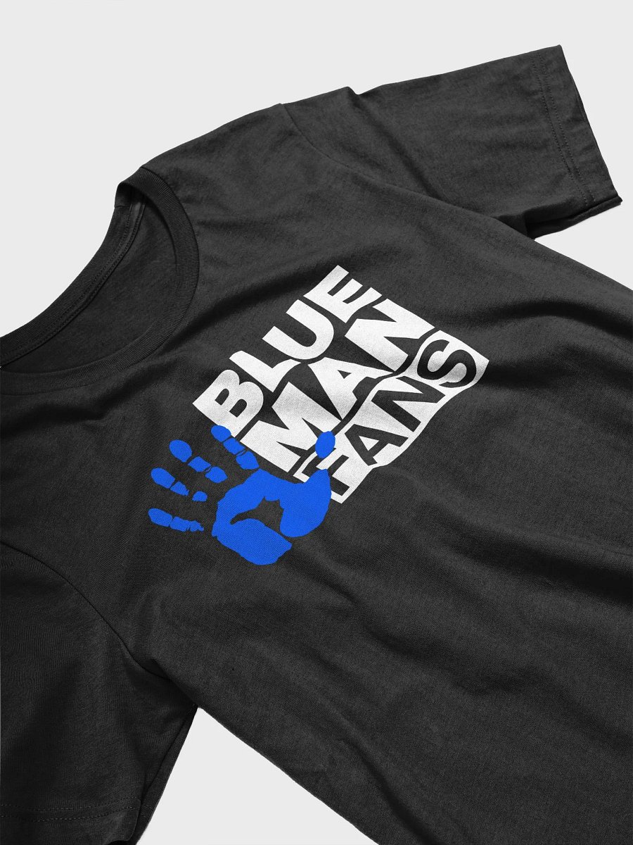 Blue Man Fans Hand Print Soft T-shirt product image (3)