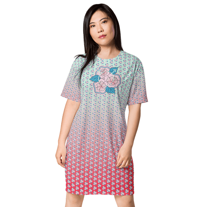 LGBTQIAP2S+ 2025, Trans Flower with Symbol, Tee Dress product image (1)