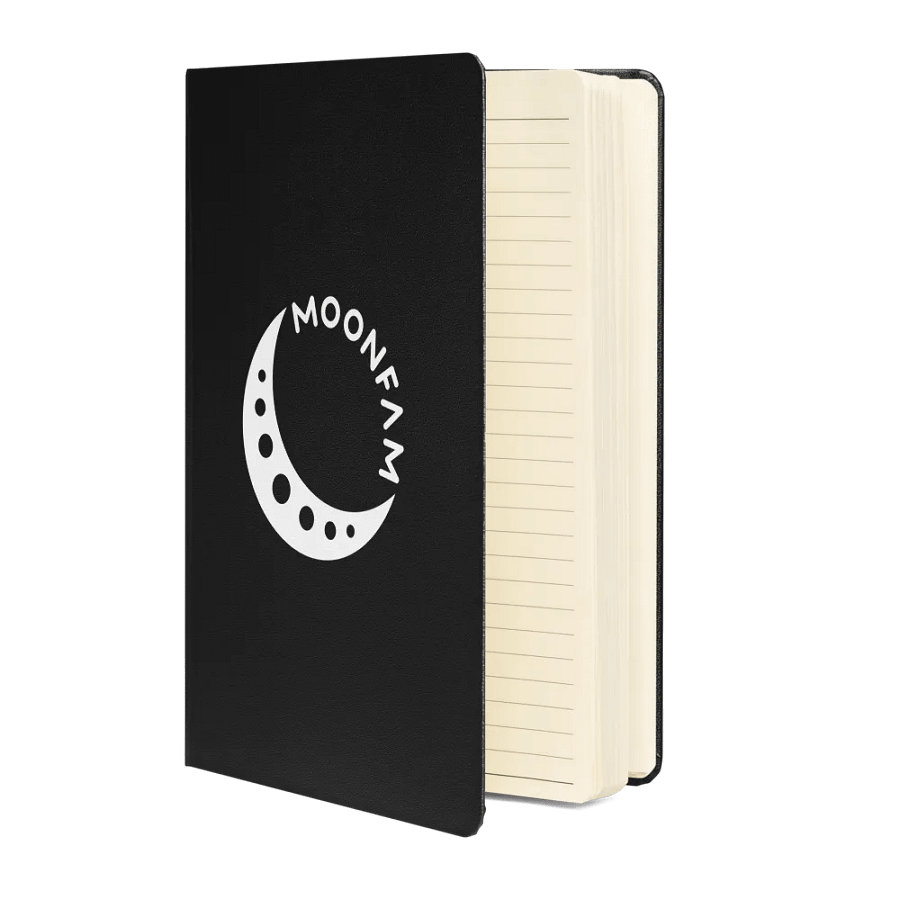 MoonFam 𝖑𝖔𝖌𝖔 hardcover journal product image (2)
