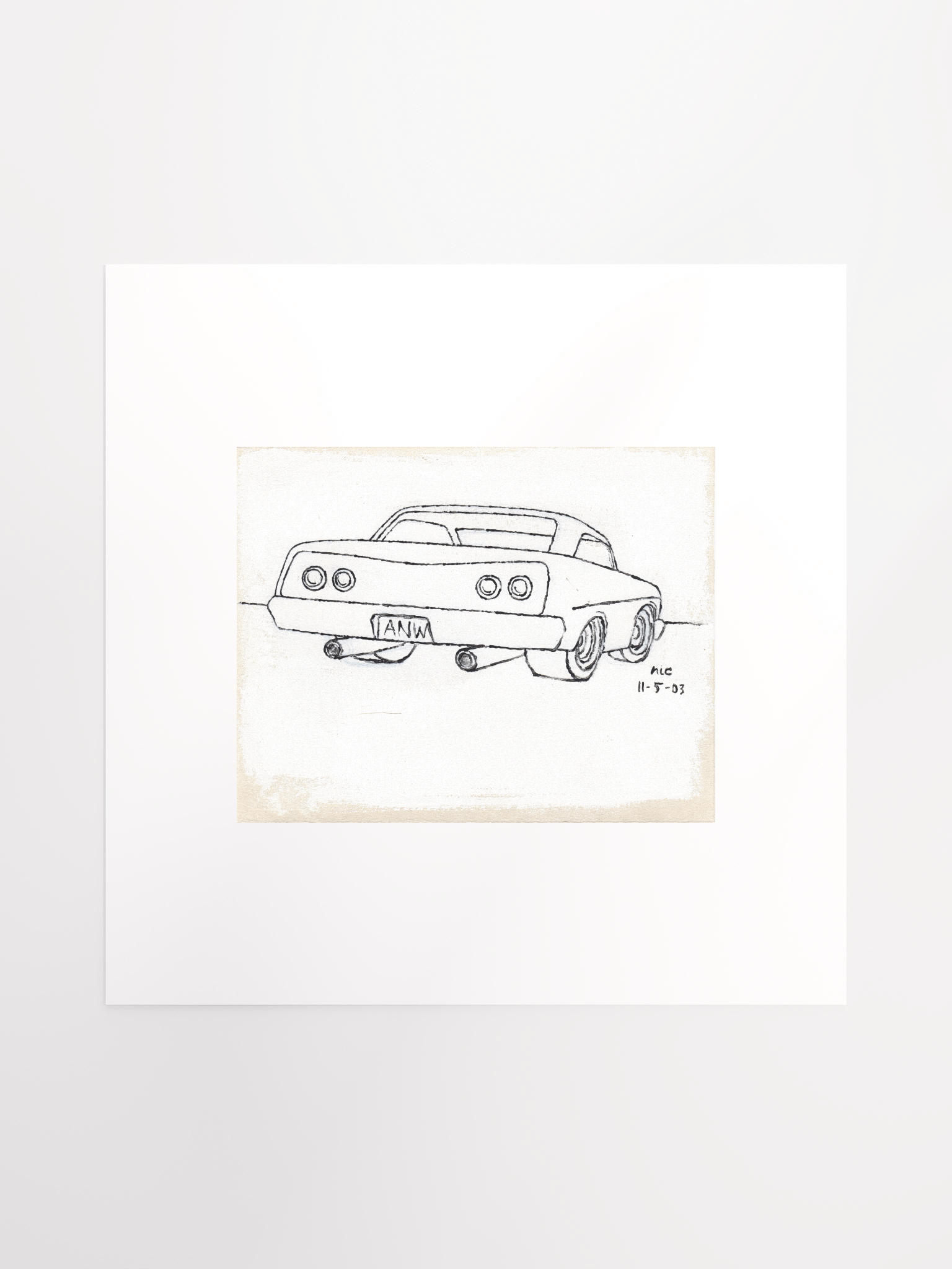 White Car #1 Print product image (2)