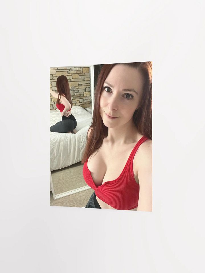 Red Crop Mirror Selfie Print product image (2)