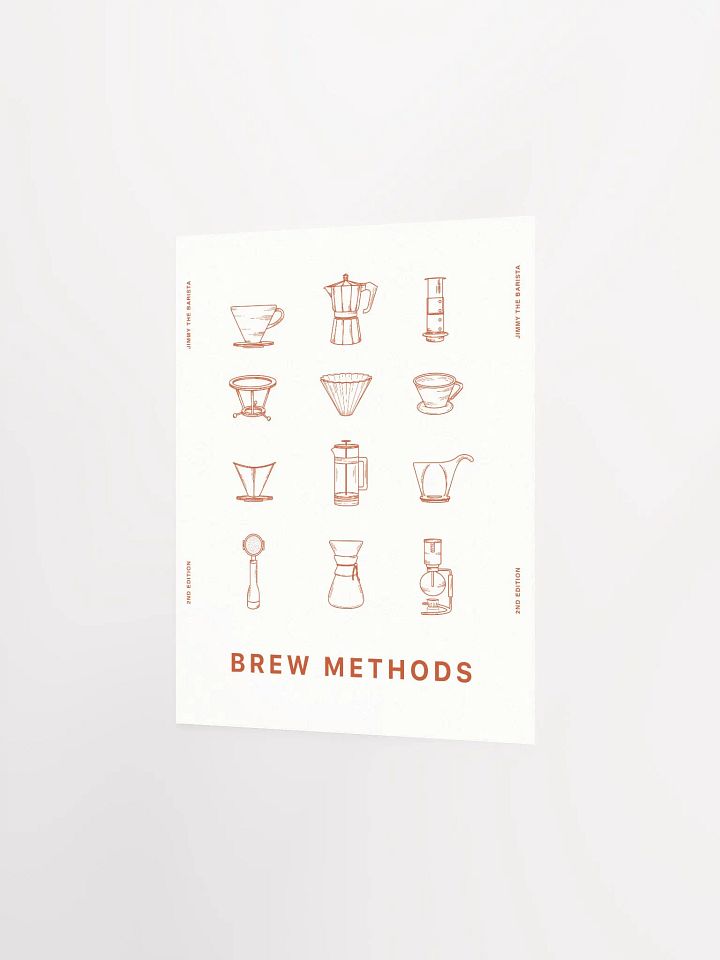 brew methods poster // v.02 (red) [PRINT] product image (2)