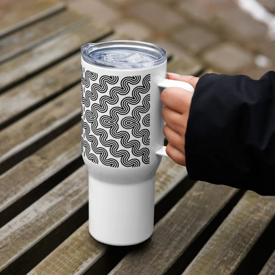 Monochrome Maze 25 oz Travel Mug product image (8)