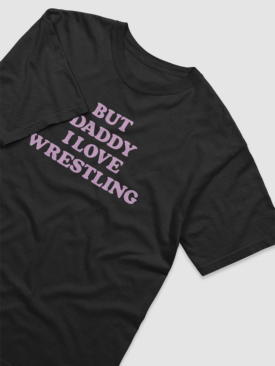 But Daddy, I Love Wrestling Short Sleeved T-Shirt (Pink Font) product image (3)