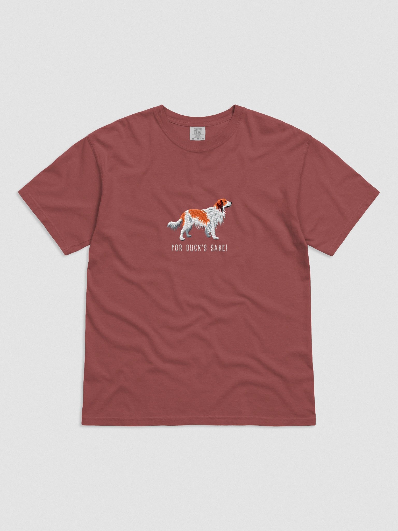 For Duck's Sake! T-Shirt(Embroidered) of a Kooikerhondje product image (4)