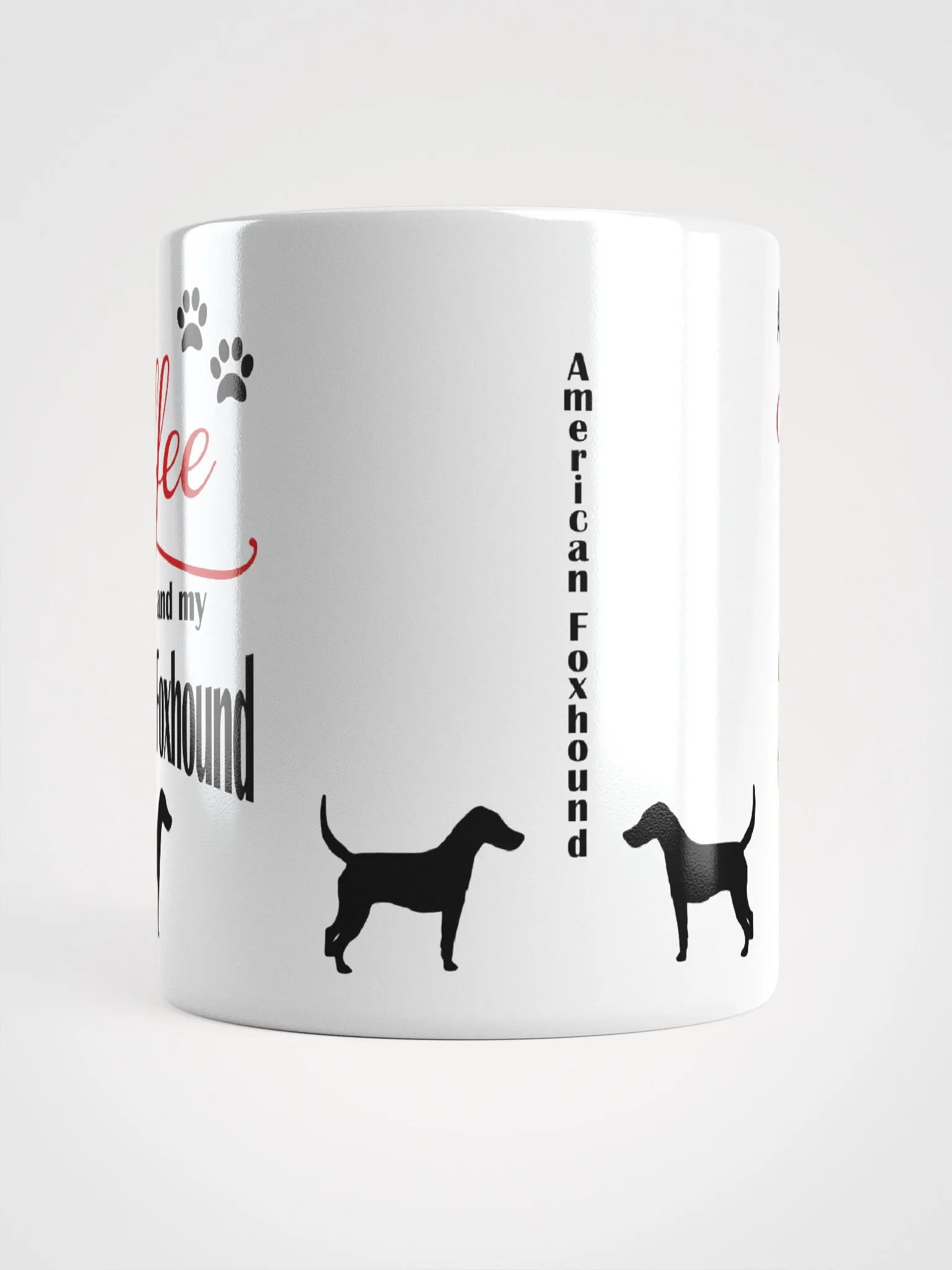 Coffee and my American Foxhound Mug product image (5)