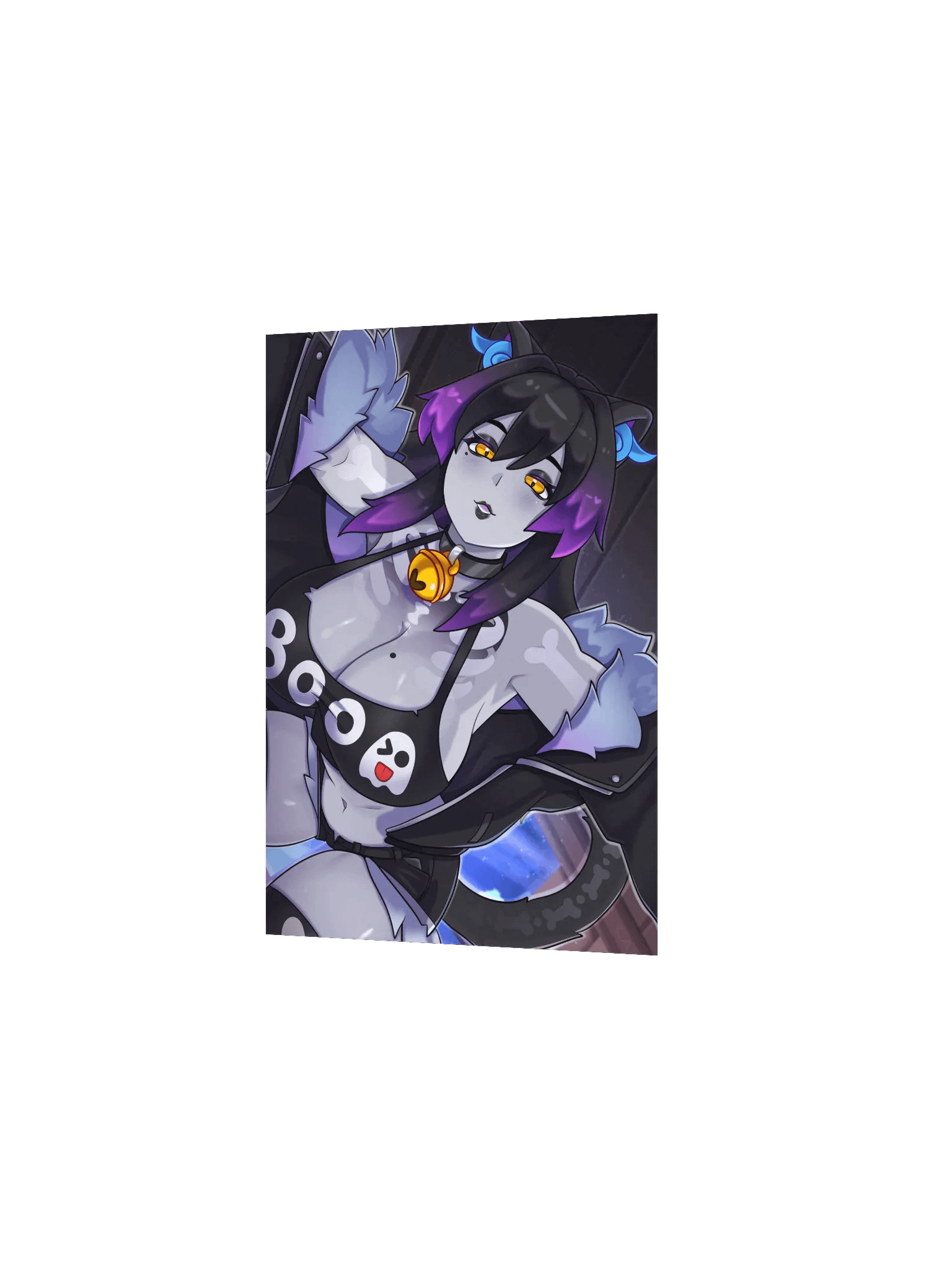 Mischievous 'Boo' Cat Matte Poster product image (2)