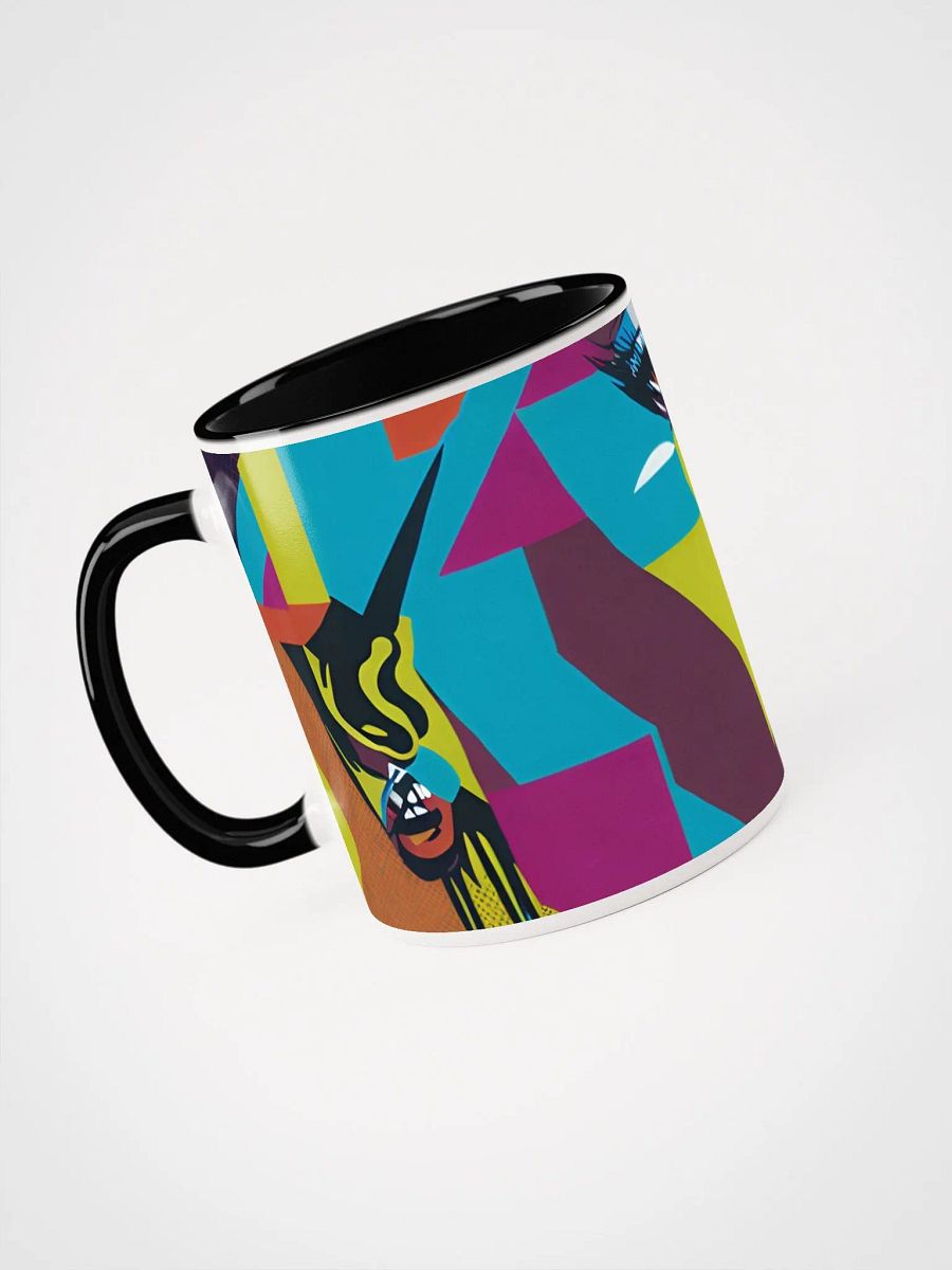 Vibrant Geometric Portrait Ceramic Mug product image (21)