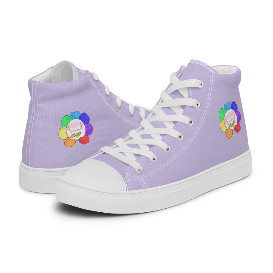 Pastel Purple and White Flower Sneakers product image (31)
