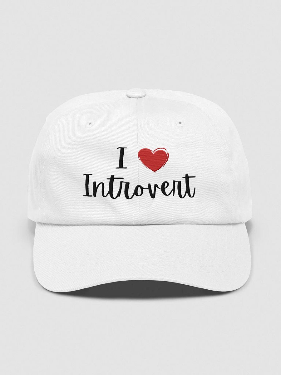 I Love Introvert Yupoong Classic Dad Hat – Embroidered Minimalist Cap product image (4)