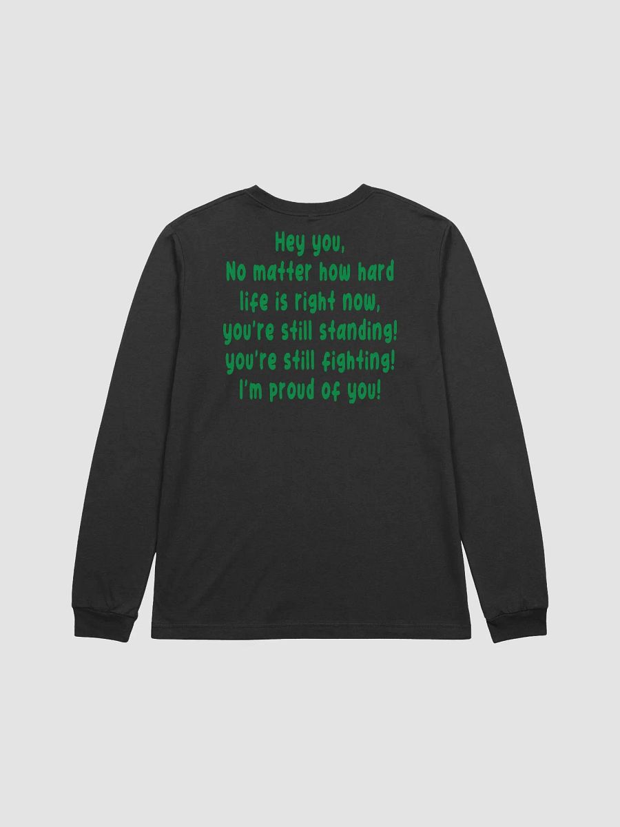 hey you male black long tshirt product image (2)