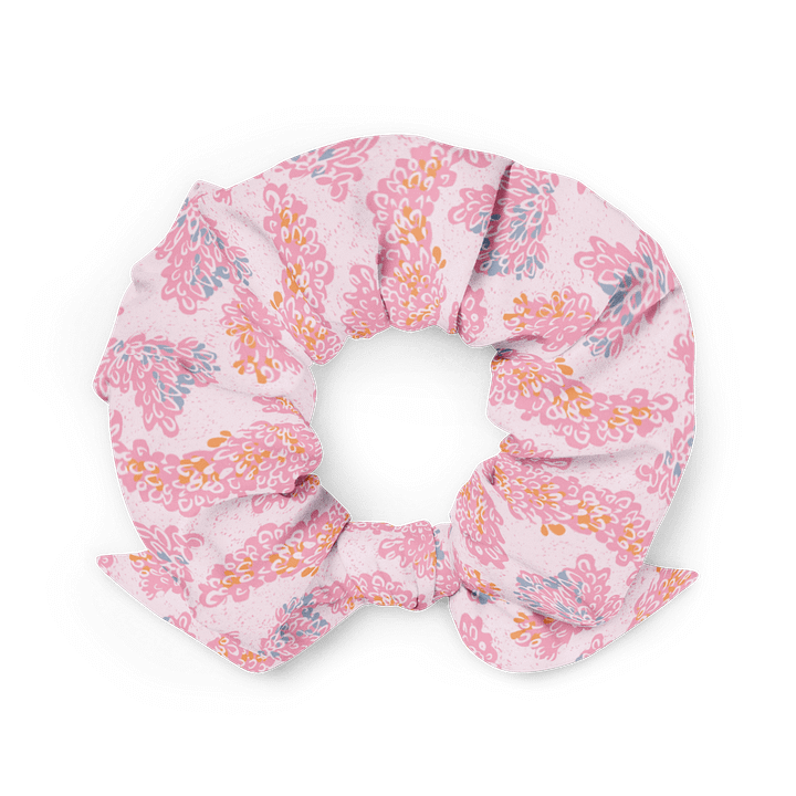 Tropical Moss All-Over Scrunchie | Pink & orange product image (2)