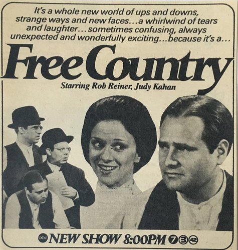 Debuting #OnThisDay in 70s/80s TV: 
•𝙁𝙧𝙚𝙚 𝘾𝙤𝙪𝙣𝙩𝙧𝙮. 𝘼𝘽𝘾, 1978. Bet you never heard of this one...Sitcom created by Phil Mishki...