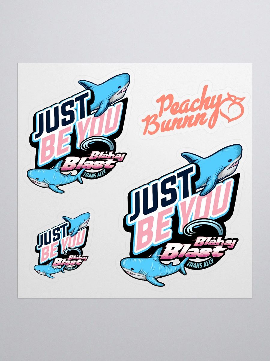 Blahaj Blast Sticker Sheet product image (1)