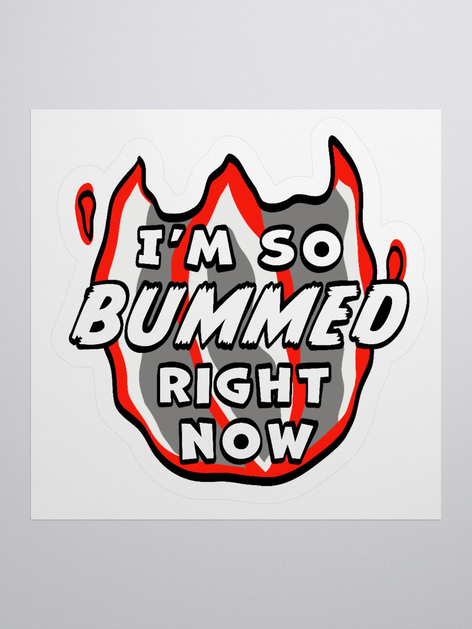 Bummed Out - Kiss Cut Sticker product image (1)