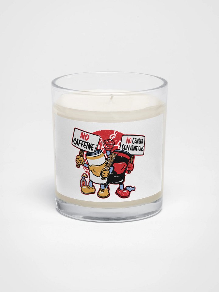 No Caffeine No Geneva Conventions Candle product image (1)