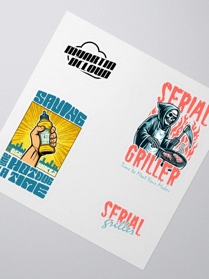 Double BBQ sticker pack product image (5)