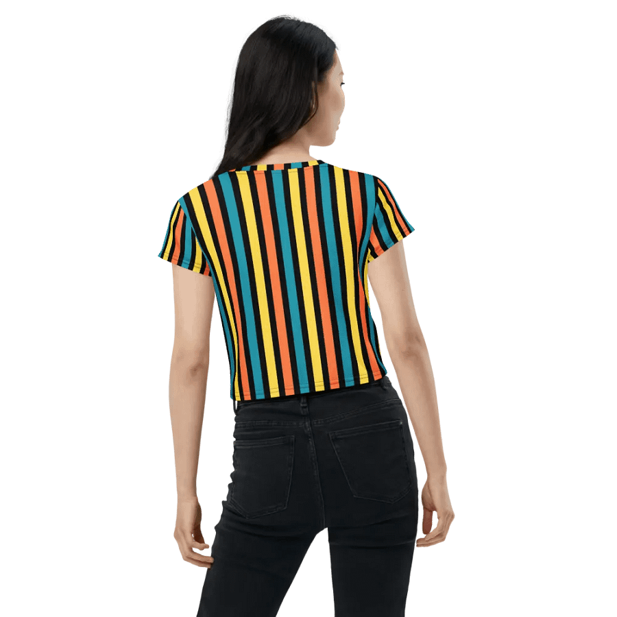 Colorful Stripe Crop Top product image (3)