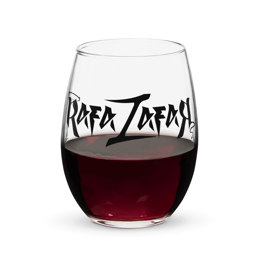 RafaZafar Logotext Stemless Winglass (black) product image (5)