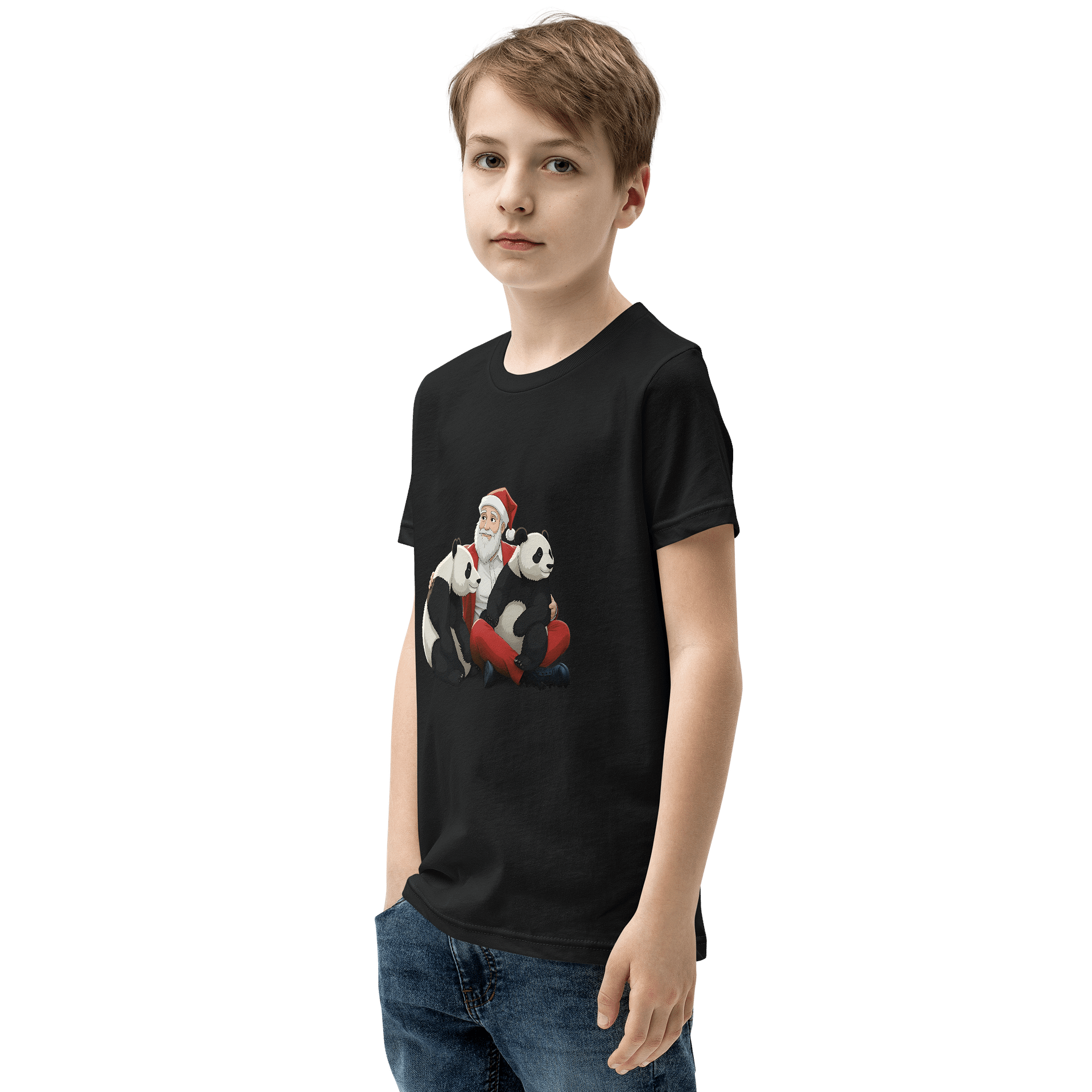 kids panda christmas shirt product image (10)