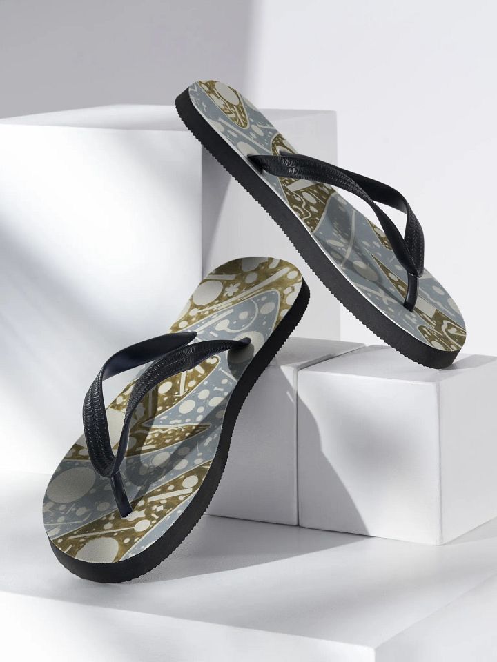 Cartoon Clock Flip Flops product image (1)