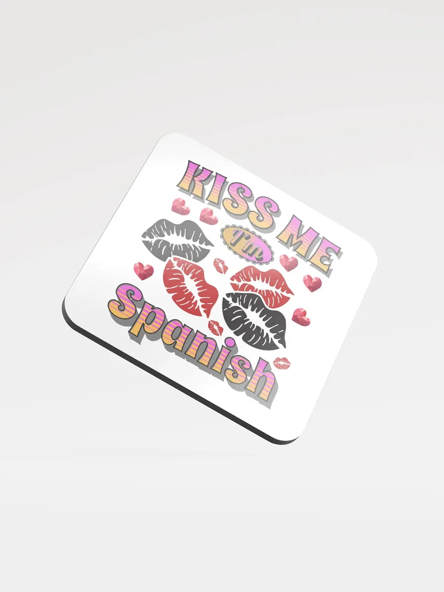 Kiss Me Im Spanish Cork Coaster Set product image (1)