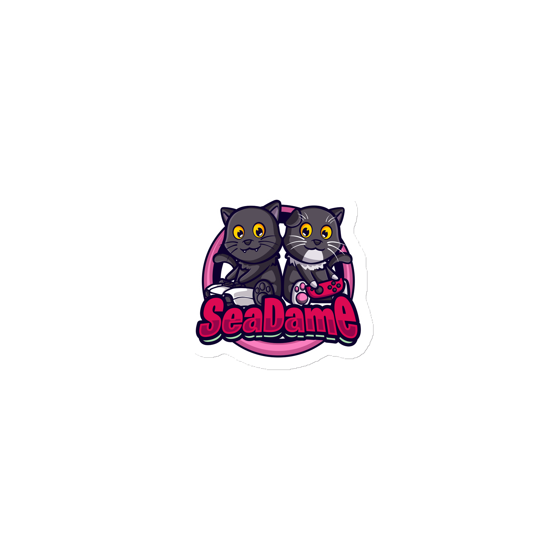 SeaDame - Cat Logo Magnet product image (1)