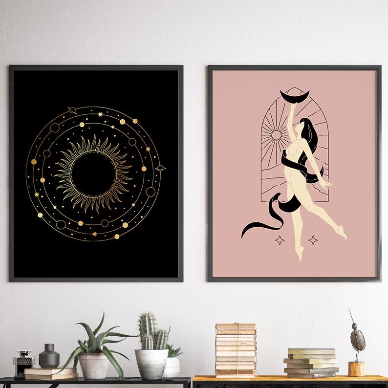 Blush Witchy Gallery Wall Set of 6 DIGITAL Prints product image (5)