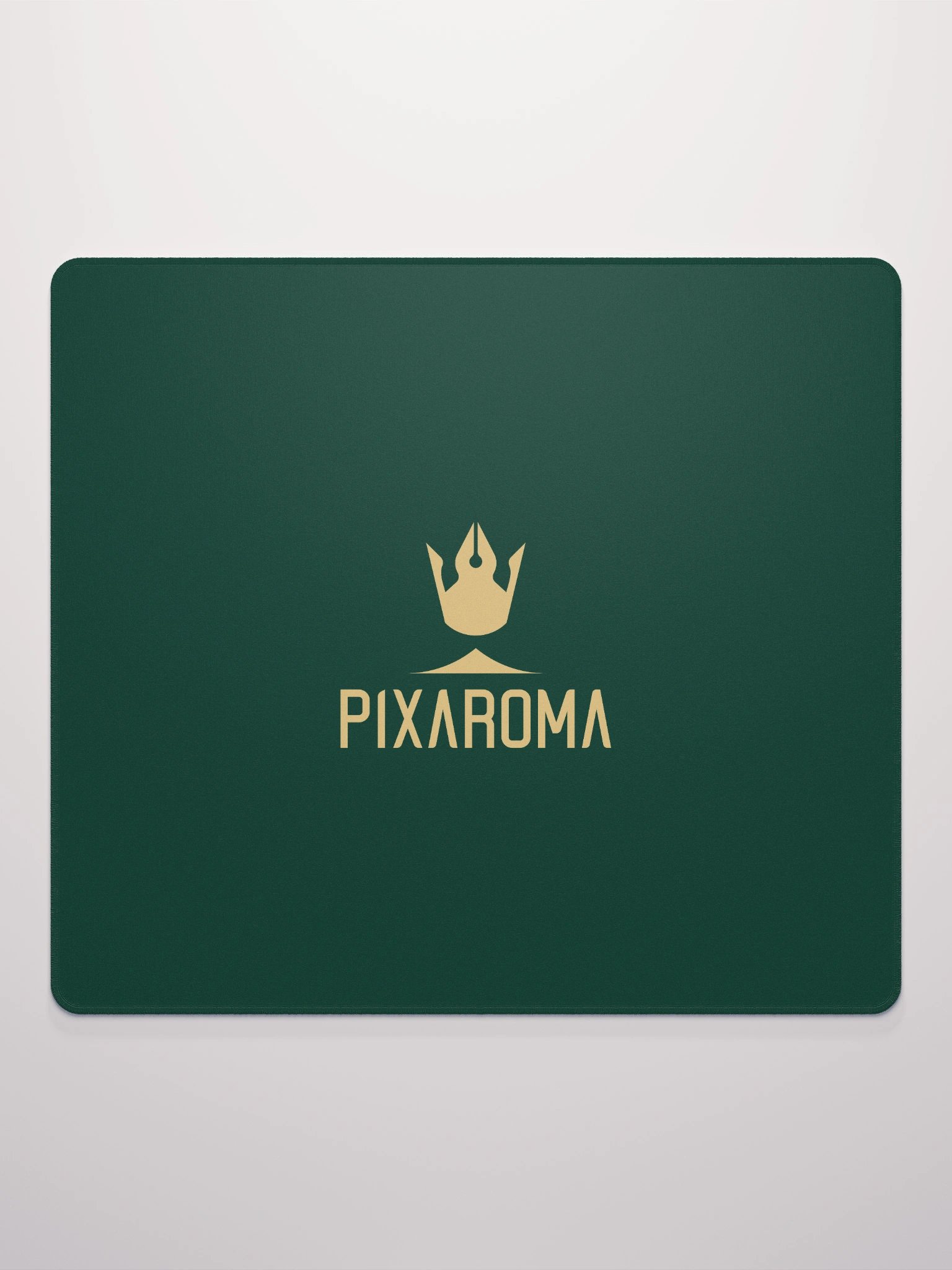 Pixaroma Gold Logo Gaming Mouse Pad (Green Edition) product image (4)