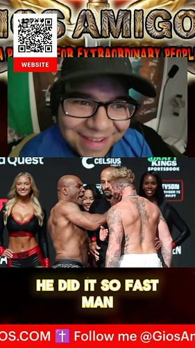 #MikeTyson slaps #JakePaul during weigh ins👋 #netflix #reaction #boxing #miketysonvsjakepaul 

Who wins tonight?🥊👇