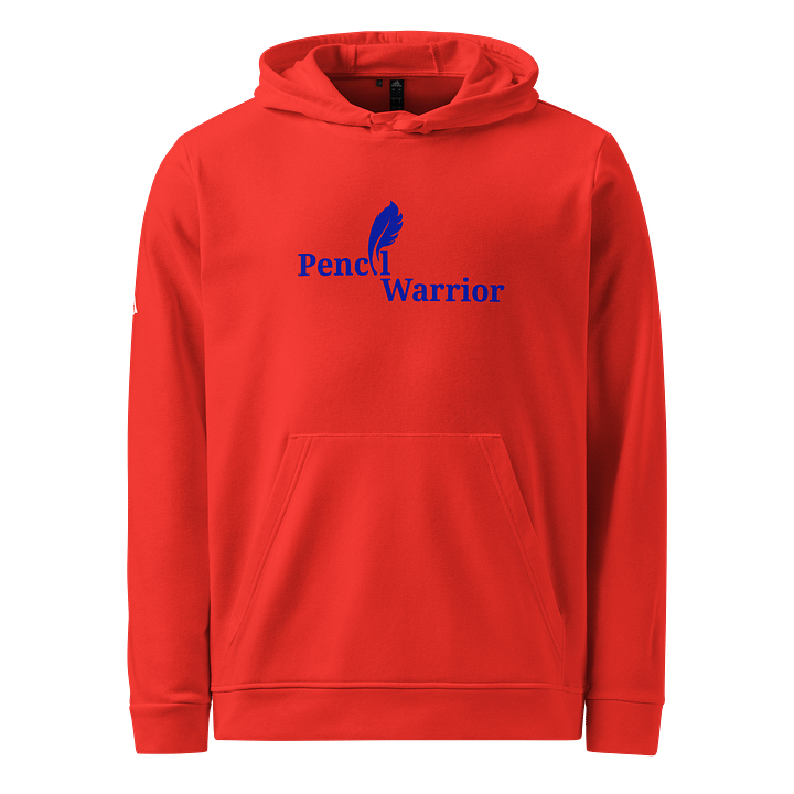 Pencil Warrior Blue Text Art Print product image (1)