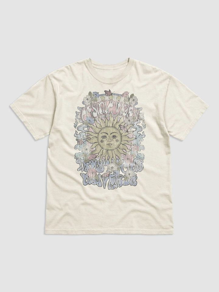 Cosmic Vibes, Desert Travel Tee | Retro-Style Psychedelic and Western Hippie T-Shirt for Travel and Road Trips product image (2)