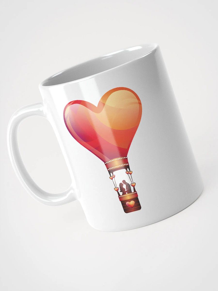 LOVE COUPLE IN A HOT AIR BALLOON HEART, LOVE, PROFILE, RED, PUNK, RETRO, VINTAGE, ADVENTURE, VALENTINES DAY, ROMANTIC, ROMANCE, COUPLE, GIRLFRIEND, BOYFRIEND, HUSBAND, WIFE product image (3)