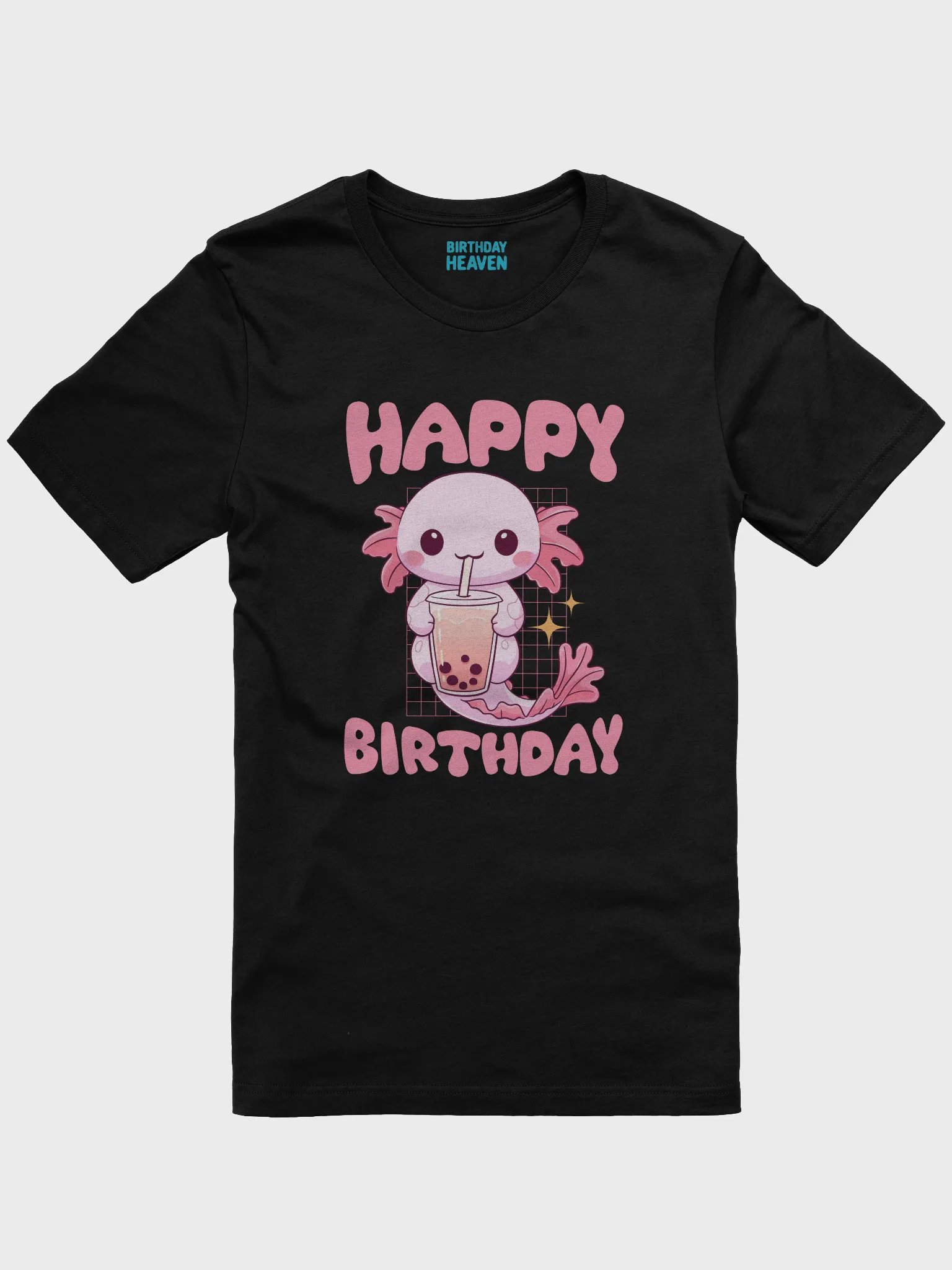 Happy Birthday (Axolotl Drinking Bubble Tea) T-Shirt product image (1)