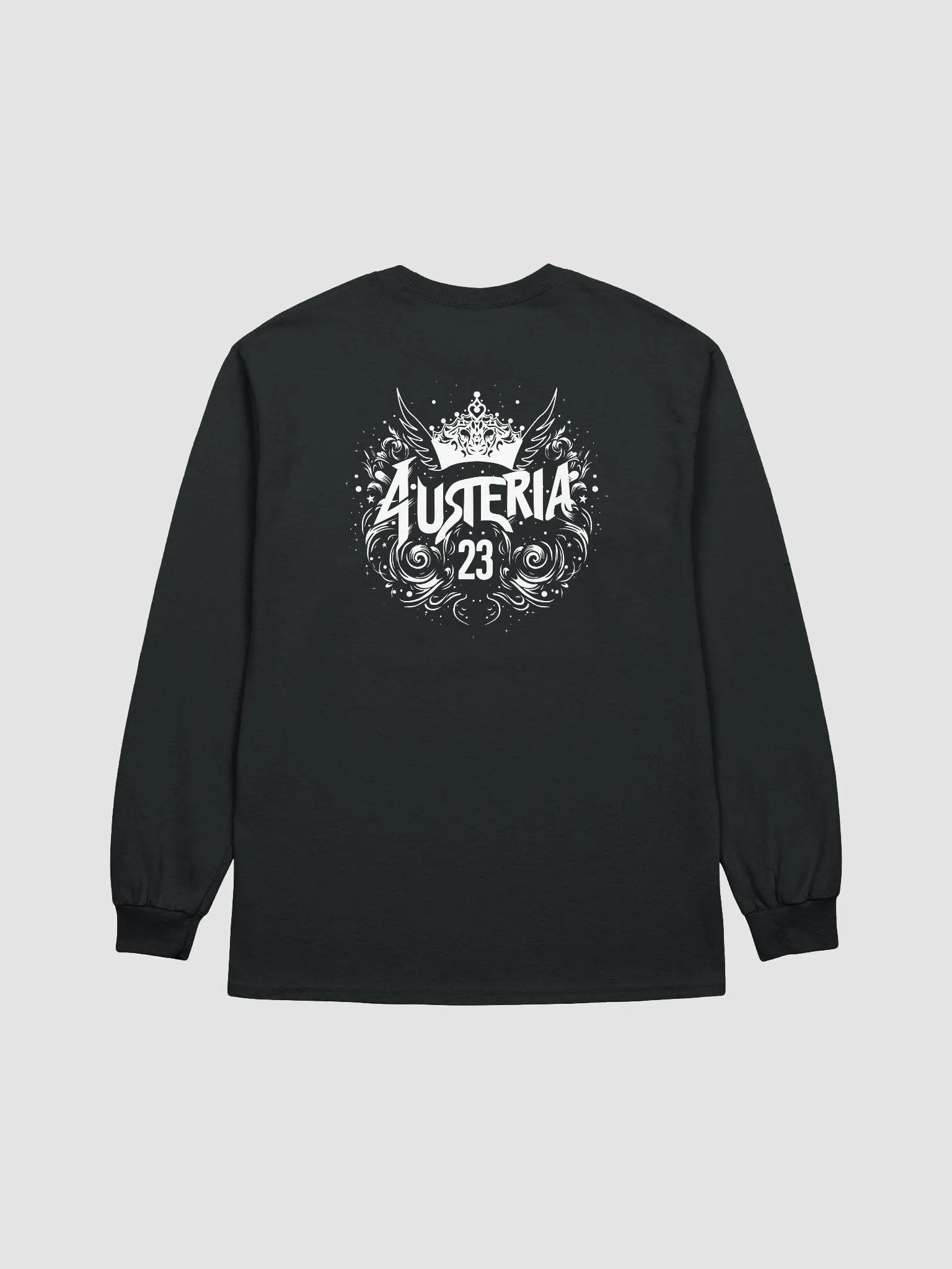 Crown and Wings Printed on Back | Long Sleeve Heavyweight Tee product image (1)