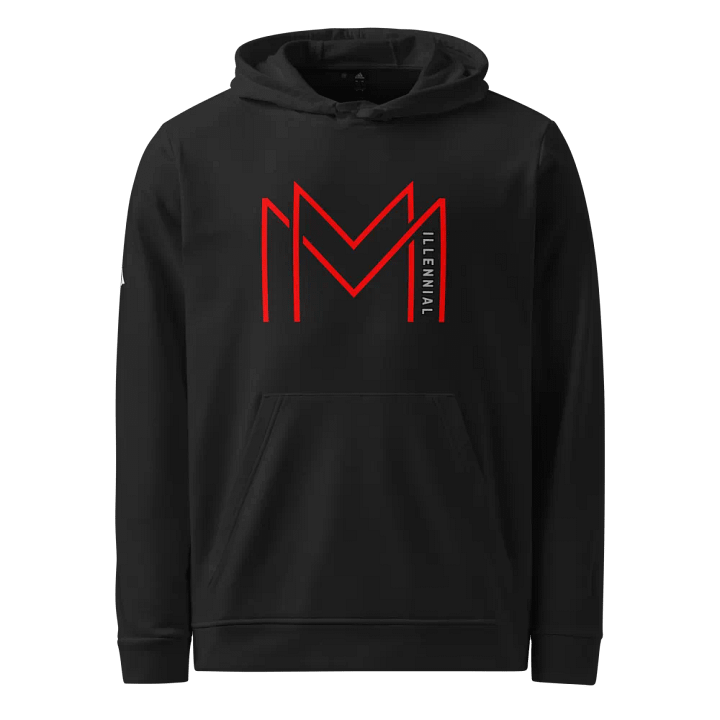 Millennial Adidas Fleece Hoodie-Red product image (1)