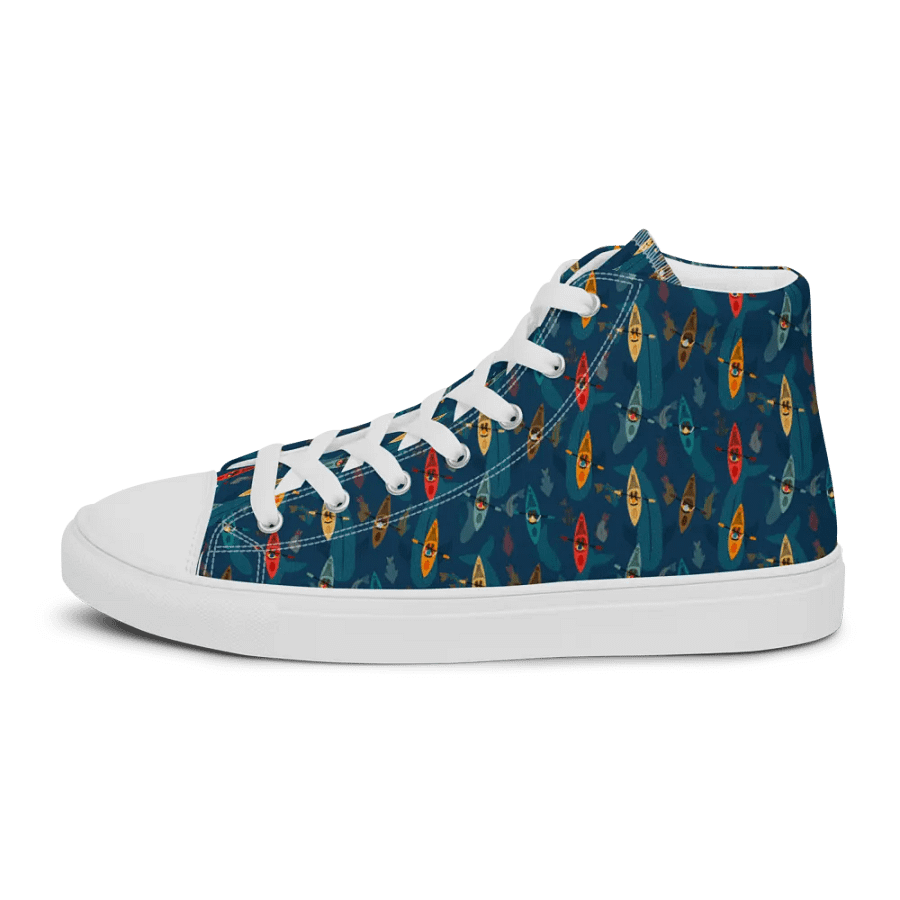 Underwater Surprise - Women High Top Canvas Shoes product image (7)