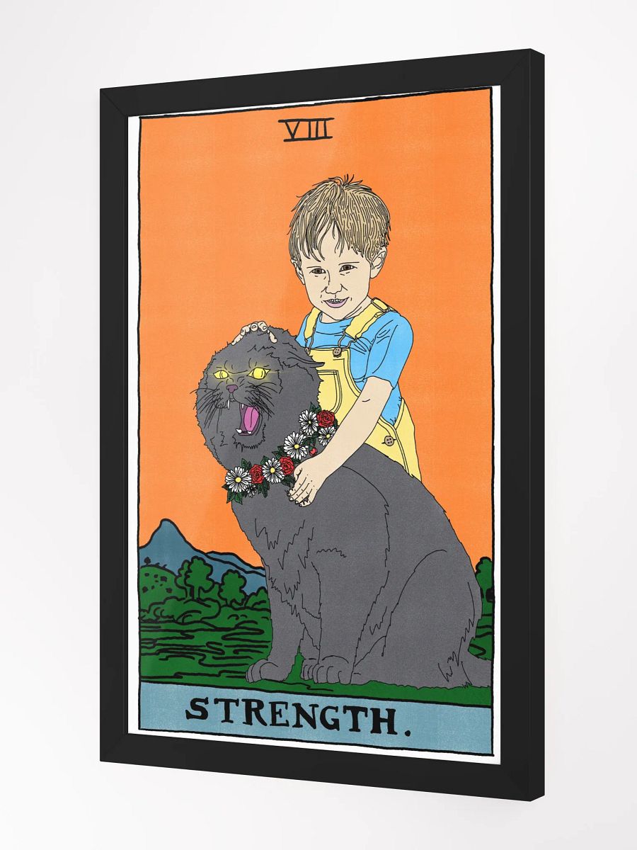 Gage and Church Strength Tarot Card Framed Print product image (2)