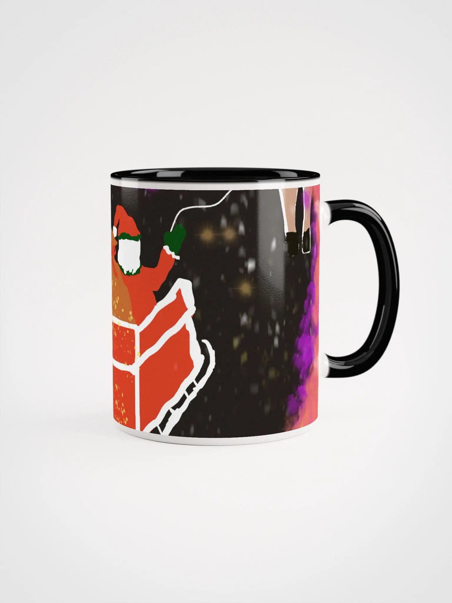 Santa's Cosmic Sleigh Ride Ceramic Mug product image (2)