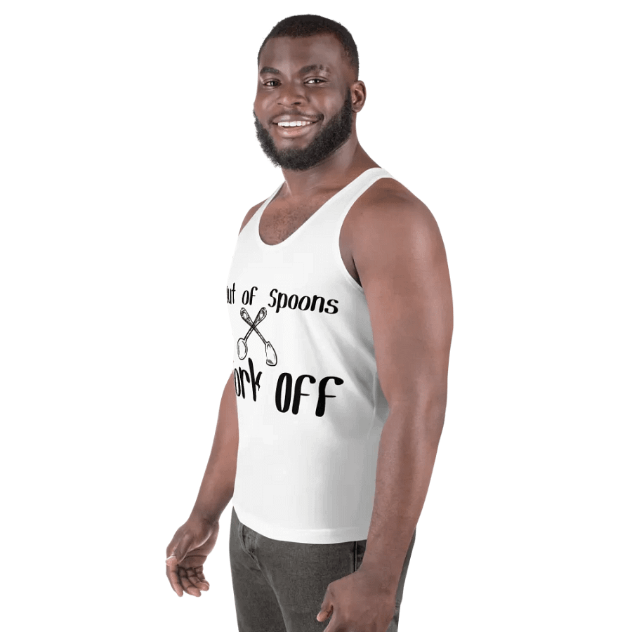 Out of Spoons, Fork Off Tank Top (Men's) product image (3)