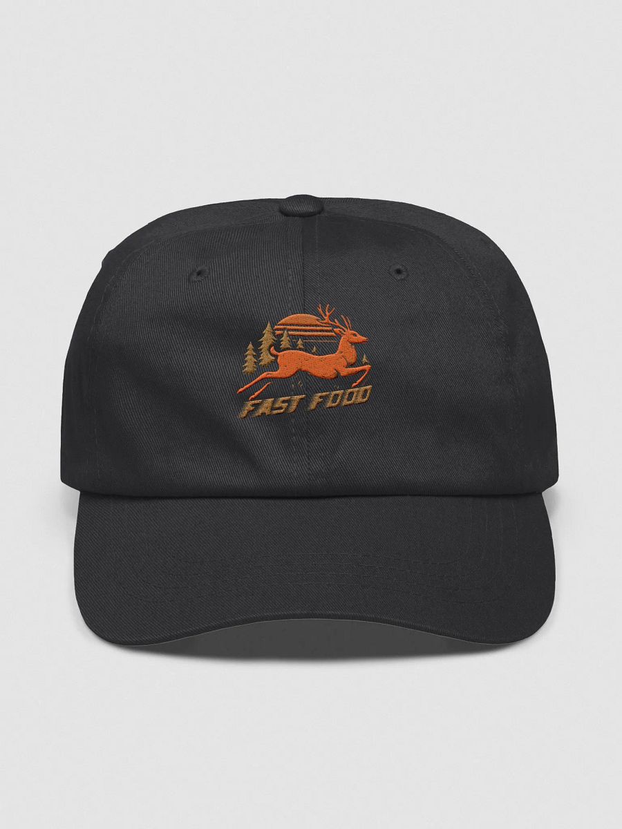 Fast Food Hat – Funny Vintage Hunter Cap with Leaping Deer product image (3)