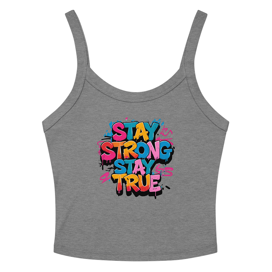 Stay Strong Stay True Women’s Tank Top – Bella + Canvas Micro-Rib Fit product image (13)
