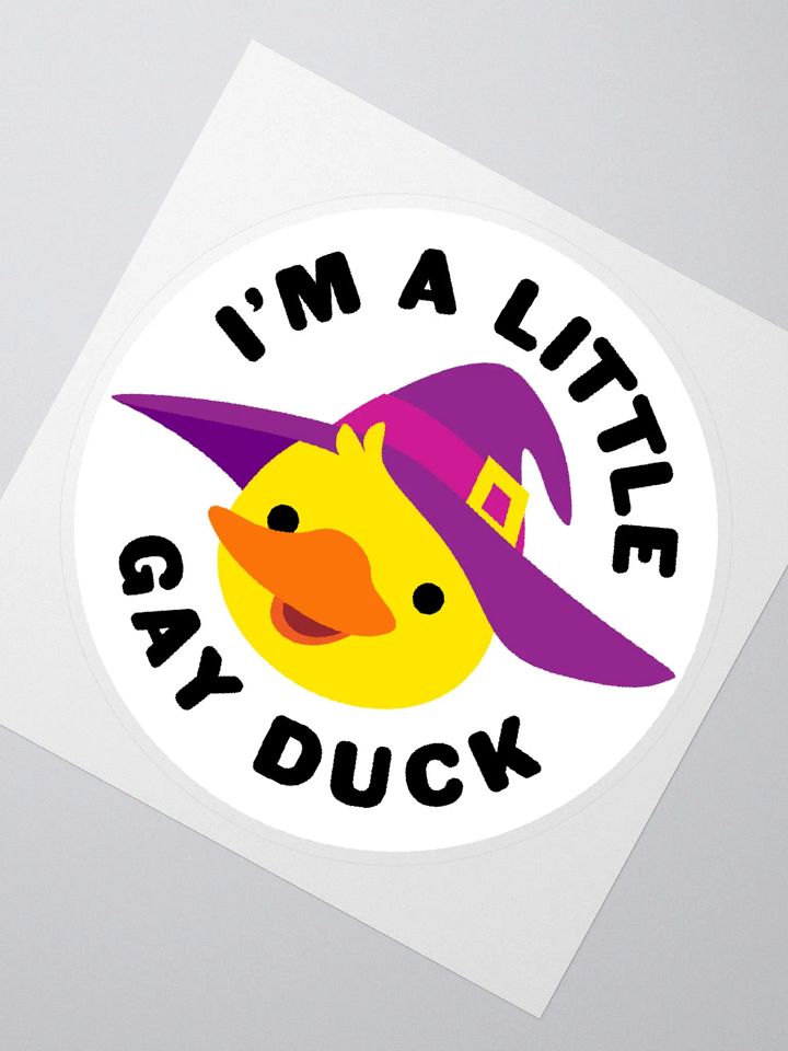 Little Gay Duck Sticker product image (4)