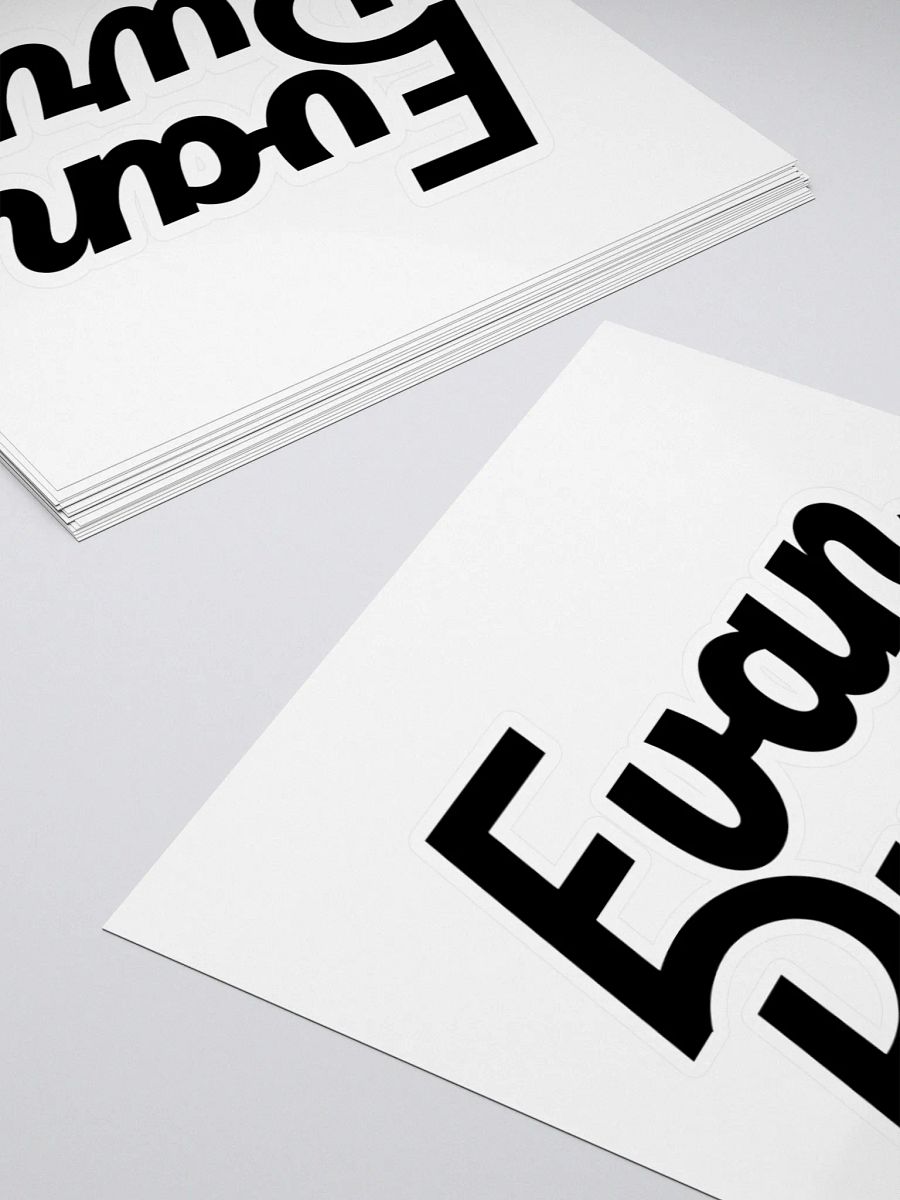 EvanPurp Logo Sticker (Stacked) product image (4)